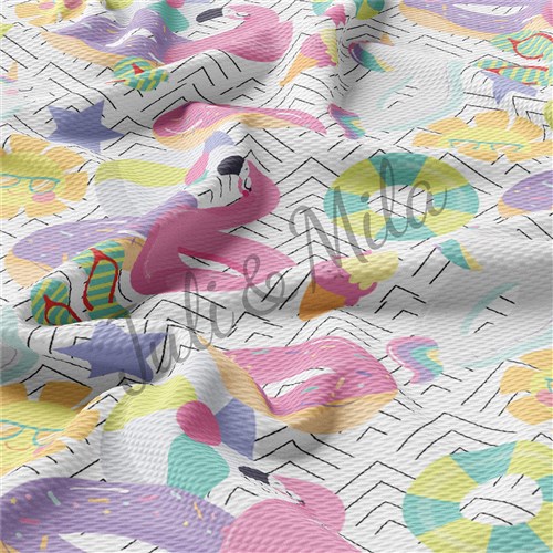 Donuts Printed Liverpool 4 Way Fabric Donuts3 & Get a Free $89.99 Embroidery Bundle