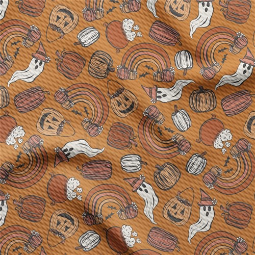 Fall Autumn Pumpkin Halloween Printed helloween AA1875 & Get a Free $89.99 Embroidery Bundle