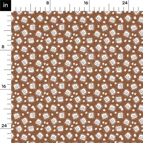 Christmas Cocoa Printed Liverpool Bullet Textured Stretch Solid Strip Thick Knit Jersey Fabric