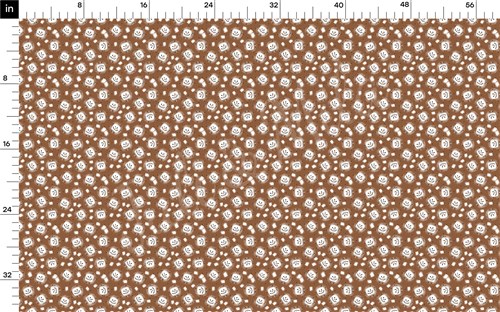 Christmas Cocoa Printed Liverpool Bullet Textured Stretch Solid Strip Thick Knit Jersey Fabric