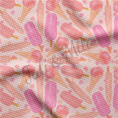 Ice cream Printed Liverpool 4 Way Fabric icecream2 & Get a Free $89.99 Embroidery Bundle