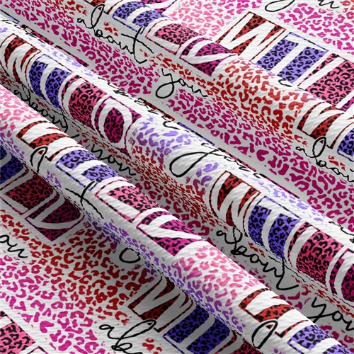 Valentine's Day Printed Liverpool Bullet Textured Stretch Solid Strip Thick Knit Jersey Fabric