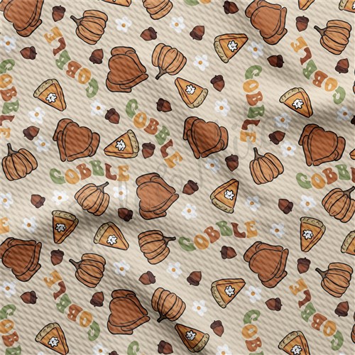 Thanksgiving Fall Autumn Liverpool Bullet Textured Stretch Solid Strip Thick Knit Jersey Fabric