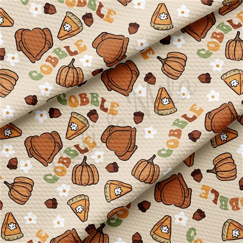 Thanksgiving Fall Autumn Liverpool Bullet Textured Stretch Solid Strip Thick Knit Jersey Fabric