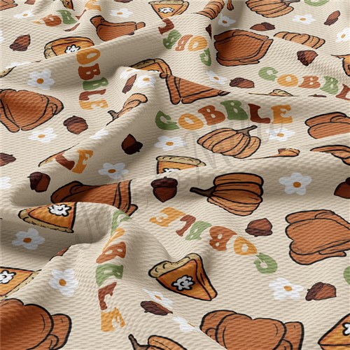 Thanksgiving Fall Autumn Liverpool Bullet Textured Stretch Solid Strip Thick Knit Jersey Fabric