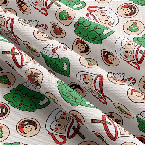 Christmas Printed Liverpool Fabric christmas AA1893 & Get a Free $89.99 Embroidery Bundle