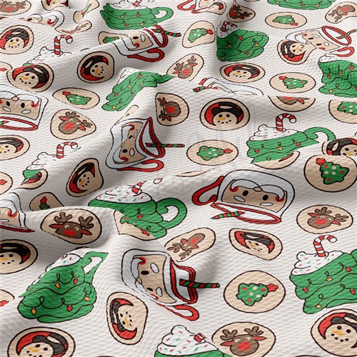 Christmas Printed Liverpool Fabric christmas AA1893 & Get a Free $89.99 Embroidery Bundle