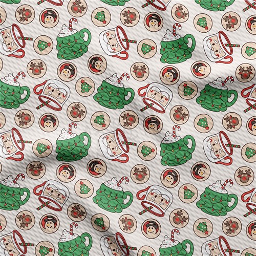 Christmas Printed Liverpool Fabric christmas AA1893 & Get a Free $89.99 Embroidery Bundle