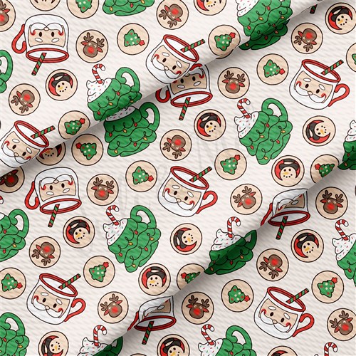 Christmas Printed Liverpool Fabric christmas AA1893 & Get a Free $89.99 Embroidery Bundle