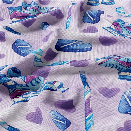 Hockey Hockey Printed Liverpool Fabric AA1983 & Get a Free $89.99 Embroidery Bundle