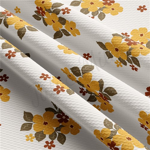 Floral Printed Liverpool Fabric AA2179 & Get a Free $89.99 Embroidery Bundle