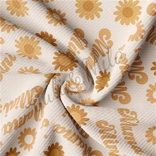 Mama Mini Printed Liverpool Bullet Textured Stretch Solid Strip Thick Knit Jersey Fabric