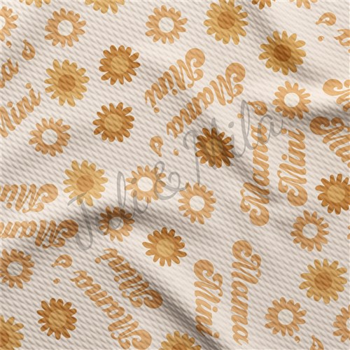 Mama Mini Printed Liverpool Bullet Textured Stretch Solid Strip Thick Knit Jersey Fabric