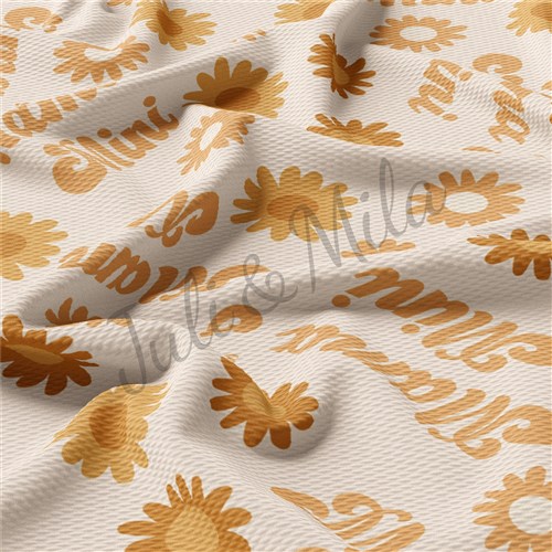 Mama Mini Printed Liverpool Bullet Textured Stretch Solid Strip Thick Knit Jersey Fabric