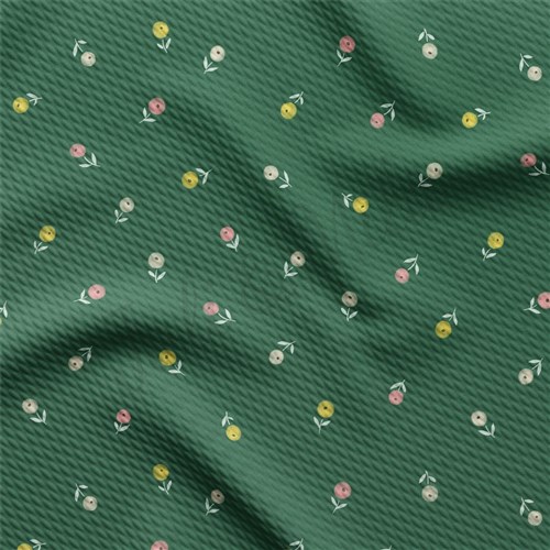 Floral Liverpool Bullet Textured Stretch Solid Strip Thick Knit Jersey Fabric