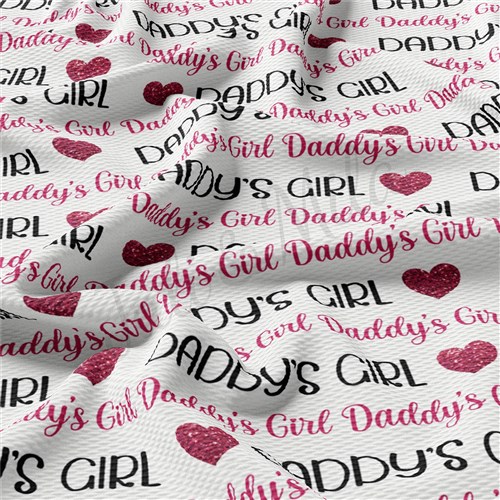 Daddy's Girl Printed Liverpool Bullet Textured Stretch Solid Strip Thick Knit Jersey Fabric