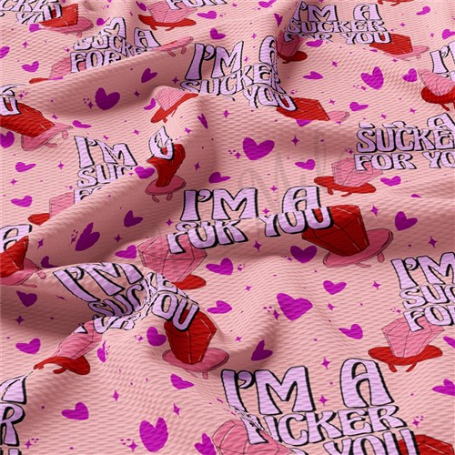 I am a sucker for you Valentine's Day Printed Liverpool AA1213 & Get a Free $89.99 Embroidery Bundle