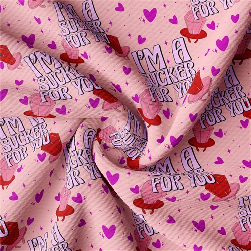 I am a sucker for you Valentine's Day Printed Liverpool AA1213 & Get a Free $89.99 Embroidery Bundle