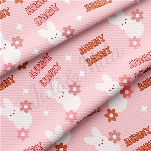 Easter Liverpool Bullet Textured Stretch Solid Strip Thick Knit Jersey Fabric