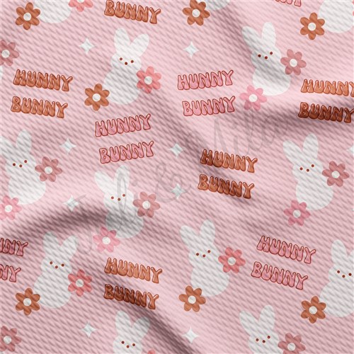 Easter Liverpool Bullet Textured Stretch Solid Strip Thick Knit Jersey Fabric