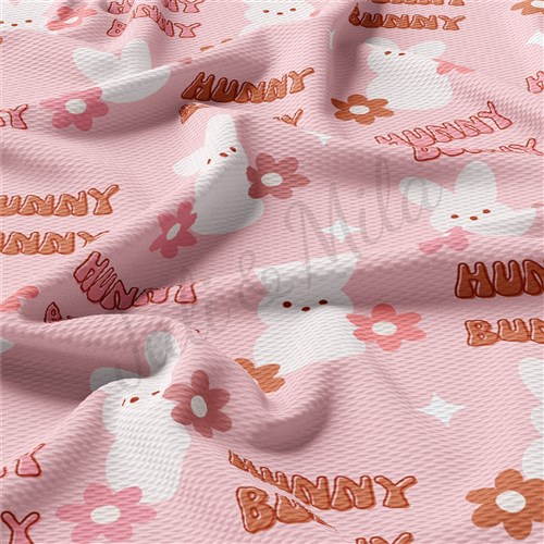 Easter Liverpool Bullet Textured Stretch Solid Strip Thick Knit Jersey Fabric