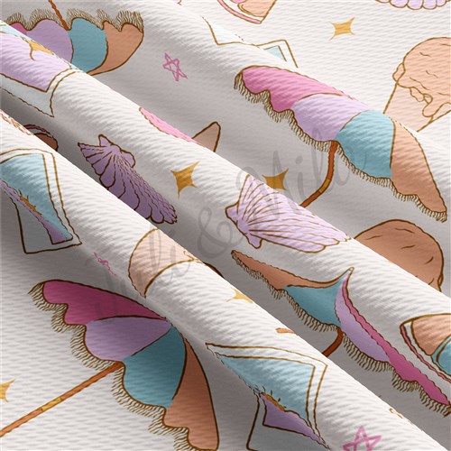 Summer Ice Cream Liverpool Bullet Textured Stretch Solid Strip Thick Knit Jersey Fabric