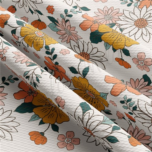 Floral Printed Liverpool Fabric AA2195 & Get a Free $89.99 Embroidery Bundle