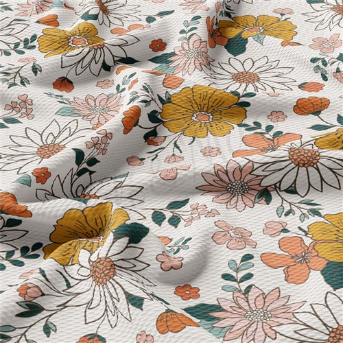 Floral Printed Liverpool Fabric AA2195 & Get a Free $89.99 Embroidery Bundle