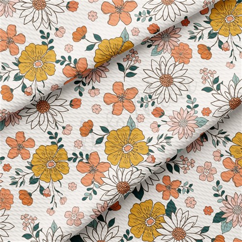 Floral Printed Liverpool Fabric AA2195 & Get a Free $89.99 Embroidery Bundle