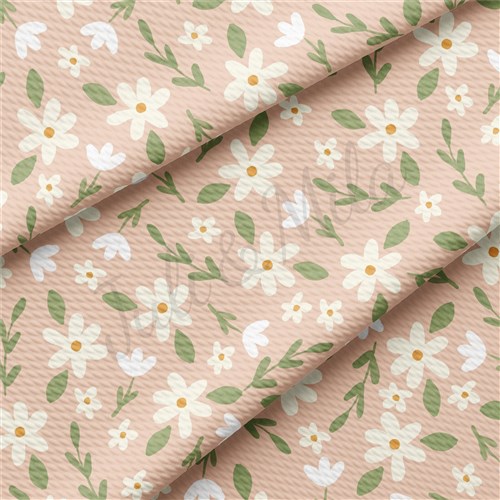 Floral Printed Liverpool Bullet Textured Stretch Solid Strip Thick Knit Jersey Fabric