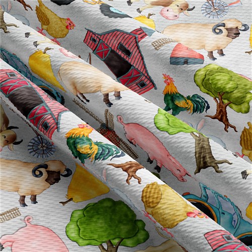 Farm Printed Liverpool Fabric Animals & Get a Free $89.99 Embroidery Bundle