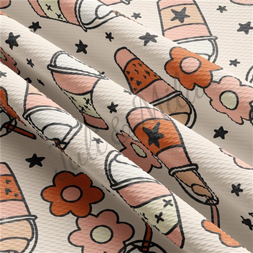Printed Liverpool Bullet Textured Stretch Solid Strip Thick Knit Jersey Fabric