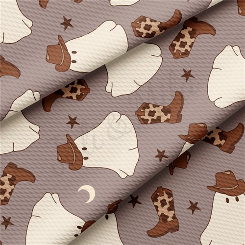 Fall Halloween cowboy ghosts Liverpool Bullet Textured Stretch Solid Strip Thick Knit Jersey Fabric