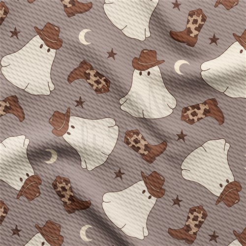 Fall Halloween cowboy ghosts Liverpool Bullet Textured Stretch Solid Strip Thick Knit Jersey Fabric