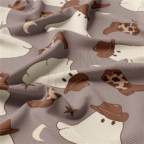 Fall Halloween cowboy ghosts Liverpool Bullet Textured Stretch Solid Strip Thick Knit Jersey Fabric
