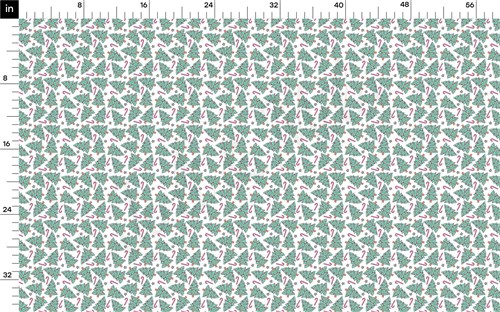 Christmas Printed Liverpool Fabric flower AA1859 & Get a Free $89.99 Embroidery Bundle