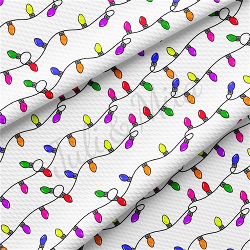 Christmas Tree Liverpool Bullet Textured Stretch Solid Strip Thick Knit Jersey Fabric