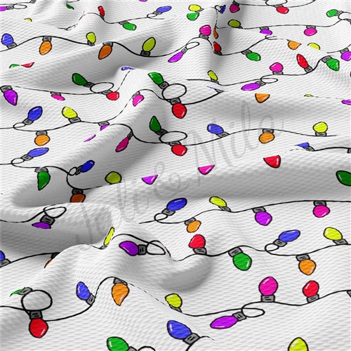 Christmas Tree Liverpool Bullet Textured Stretch Solid Strip Thick Knit Jersey Fabric