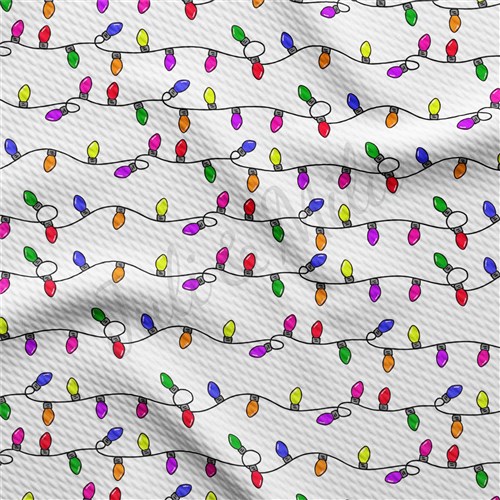 Christmas Tree Liverpool Bullet Textured Stretch Solid Strip Thick Knit Jersey Fabric