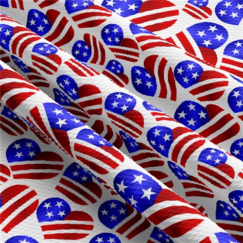 Patriotic 4th of July Printed Liverpool USA Flag (PT20) TBP102 & Get a Free $89.99 Embroidery Bundle