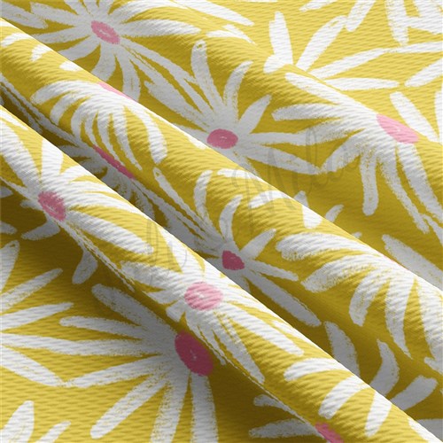 Floral Liverpool Bullet Textured Stretch Solid Strip Thick Knit Jersey Fabric