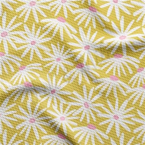 Floral Liverpool Bullet Textured Stretch Solid Strip Thick Knit Jersey Fabric