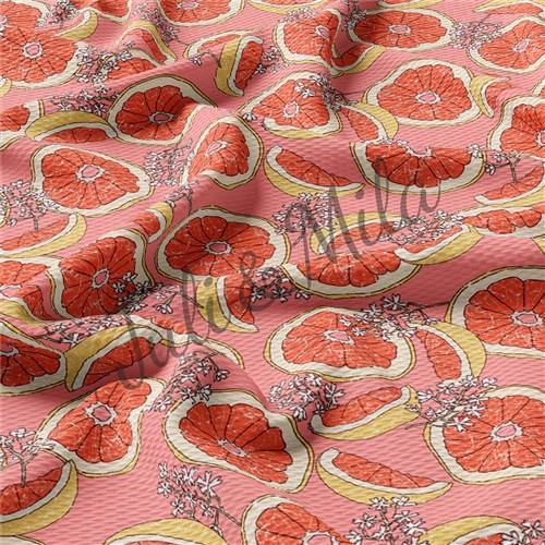 Orange Printed Liverpool 4 Way Fabric orange3 & Get a Free $89.99 Embroidery Bundle