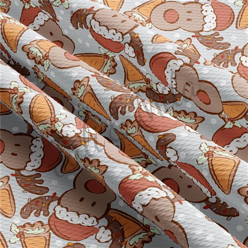 Reindeer Printed Liverpool Fabric christmasseries56 & Get a Free $89.99 Embroidery Bundle