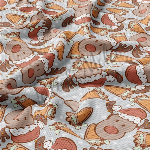 Reindeer Printed Liverpool Fabric christmasseries56 & Get a Free $89.99 Embroidery Bundle