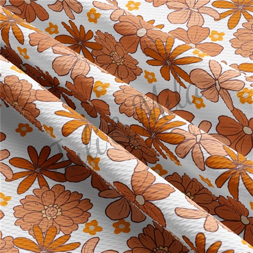 Floral Printed Liverpool 4 Way Fabric AA261 & Get a Free $89.99 Embroidery Bundle