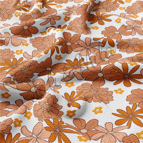 Floral Printed Liverpool 4 Way Fabric AA261 & Get a Free $89.99 Embroidery Bundle