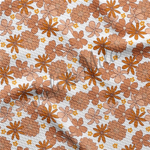 Floral Printed Liverpool 4 Way Fabric AA261 & Get a Free $89.99 Embroidery Bundle