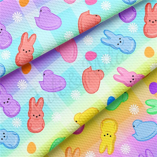 Easter AA2376 Liverpool Bullet Textured Stretch Solid Strip Thick Knit Jersey Fabric