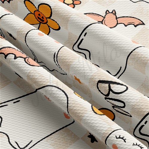 Fall Autumn Pumpkin Printed  ghost AA1869 & Get a Free $89.99 Embroidery Bundle